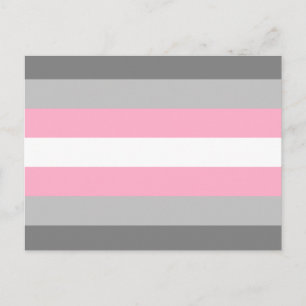 Demigirl-Stolzflagge Postkarte