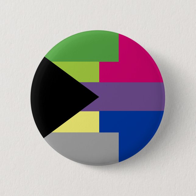Demiromantic Bisexual-Button Button (Vorderseite)
