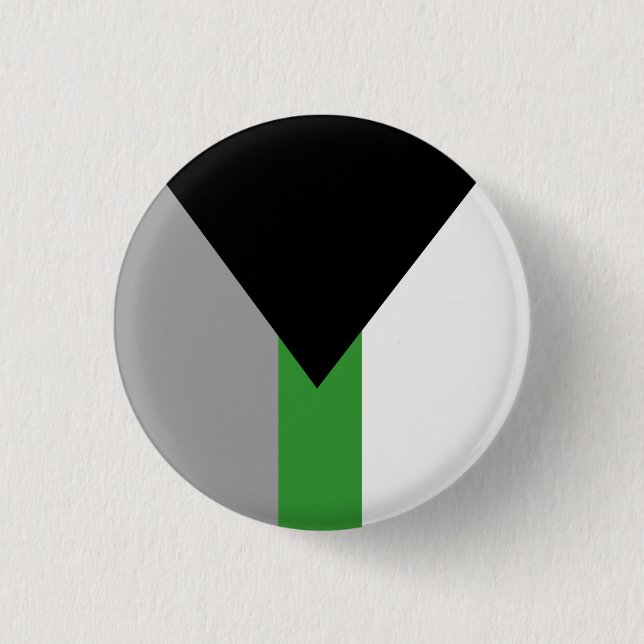 Demiromantische Pride-Flagge Button (Vorderseite)