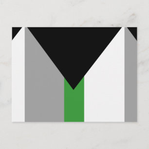 Demiromantische Pride-Flagge Postkarte
