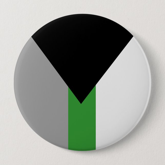 Demiromantische Stolperflagge Button (Vorderseite)