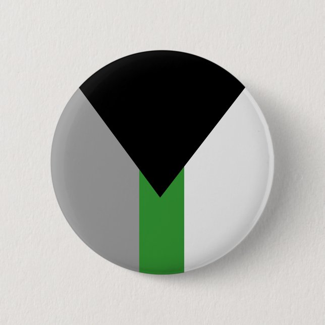 Demiromantische Stolperflagge Button (Vorderseite)