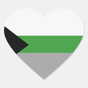 Demiromantischer Stolz Herz-Aufkleber