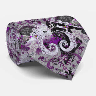 Demisexual Dragon Damask - Farbe der Flagge Krawatte