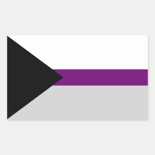 Demisexual Flag Rechteckiger Aufkleber