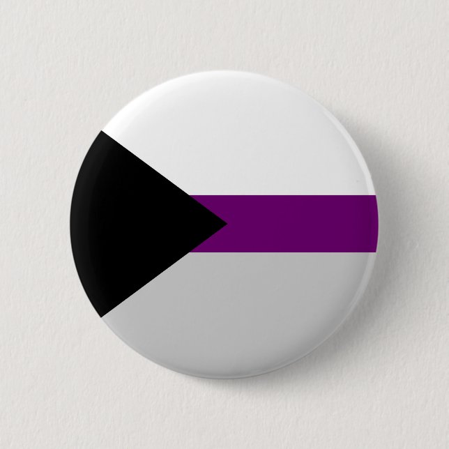 Demisexual Flag Sexualität Symbol Geschlechtsident Button (Vorderseite)