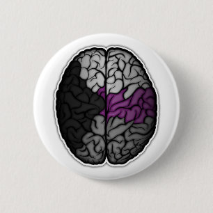 Demisexual Gehirn Button