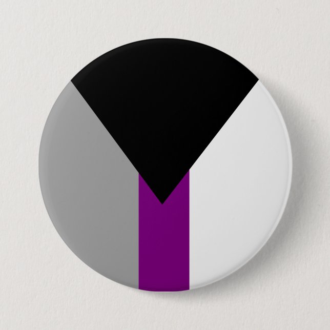 Demisexual-Pride-Flag Button (Vorderseite)