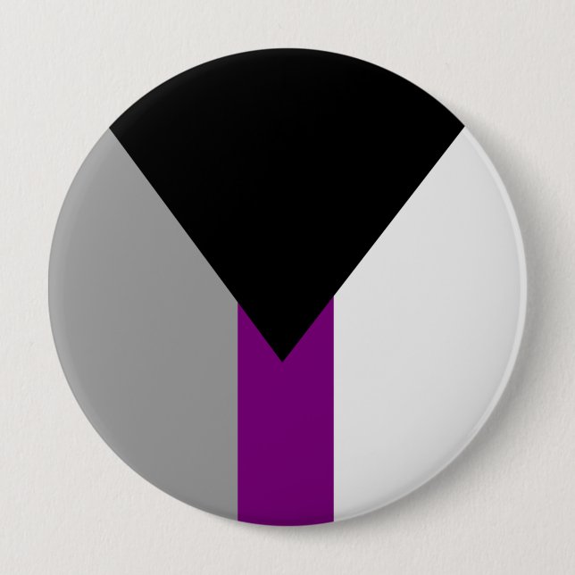 Demisexual-Pride-Flag Button (Vorderseite)