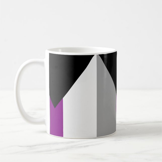 Demisexual-Pride-Flag Kaffeetasse (Links)