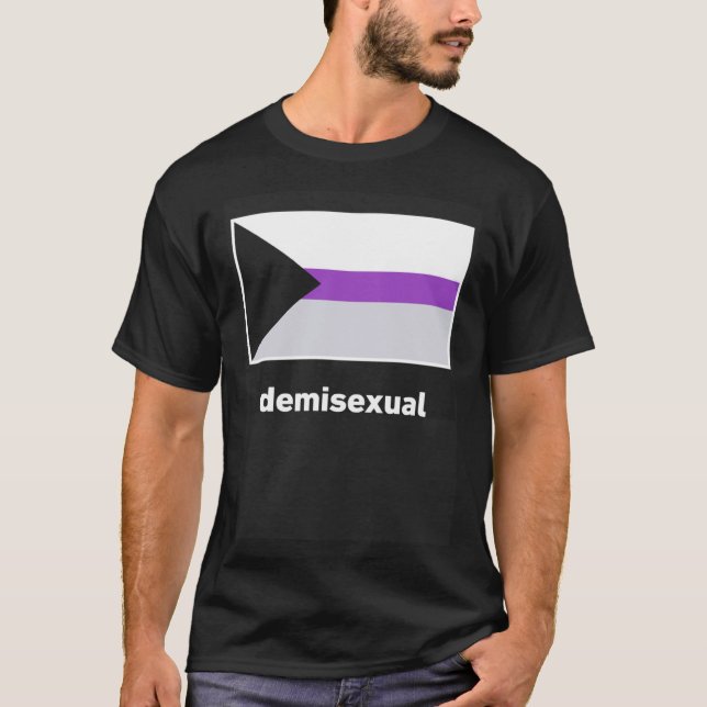 Demisexual Prilag Demisexual Flag T-Shirt (Vorderseite)