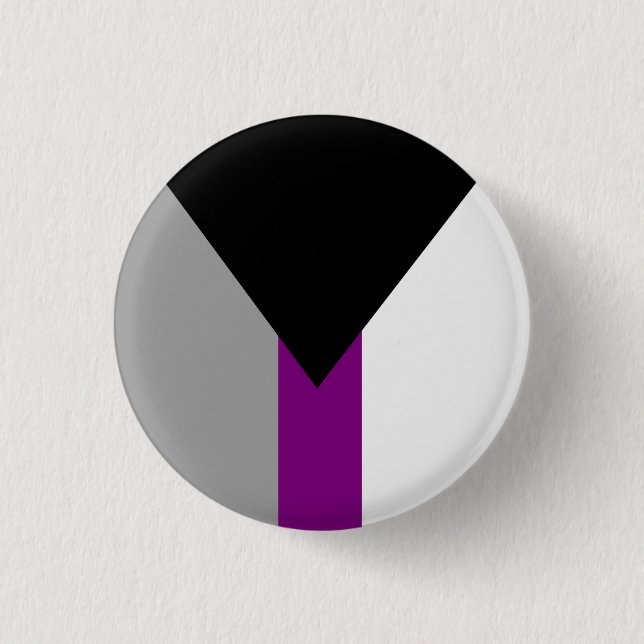 Demisexual-Stolperflagge Button (Vorderseite)
