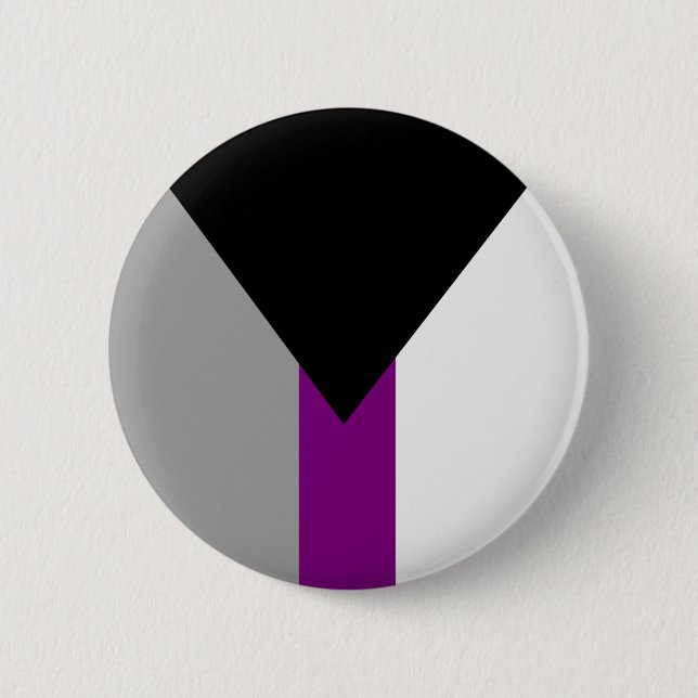 Demisexual-Stolperflagge Button (Vorderseite)