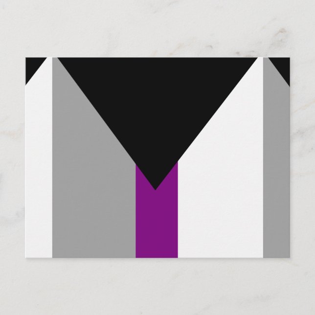 Demisexual-Stolperflagge Postkarte (Vorderseite)