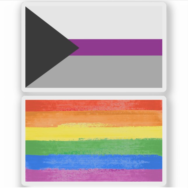 Demisexual Stolz Aufkleber (Vorderseite)