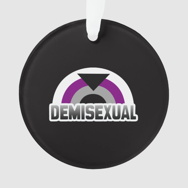 Demisexual Stolz Ornament (Vorderseite)