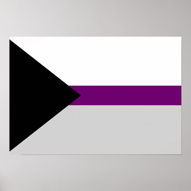 Demisexualität Flag Poster (Vorne)