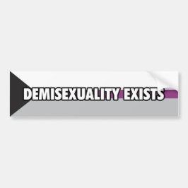 Demisexuality existiert Autoaufkleber