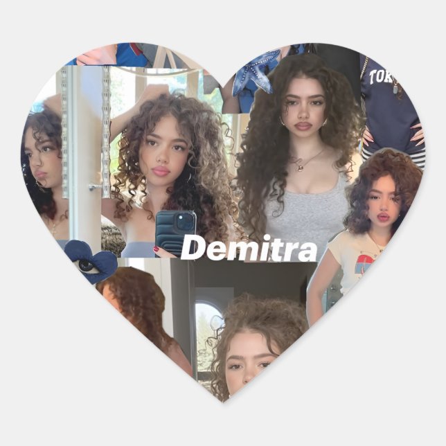 Demitra Kalogeras Collage Sticker (Vorderseite)