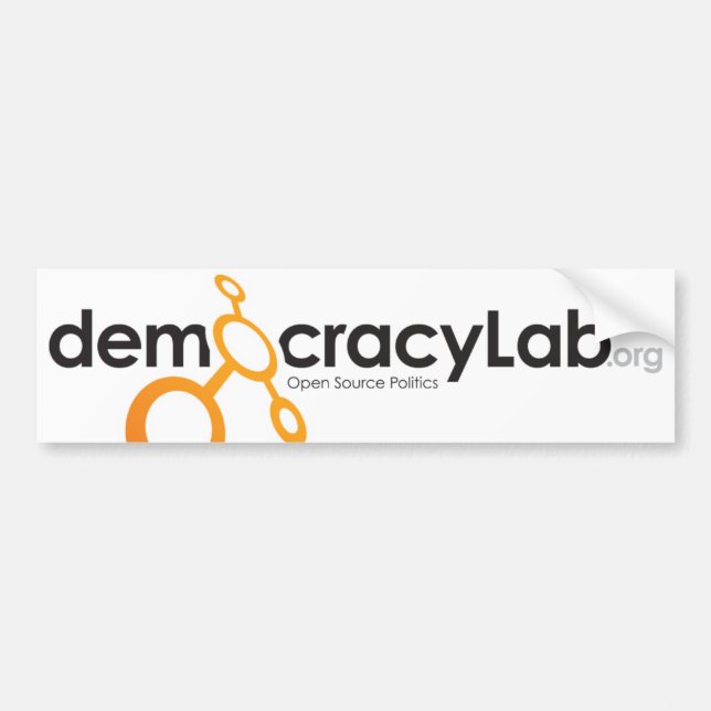 DemocracyLab Autoaufkleber (Vorne)