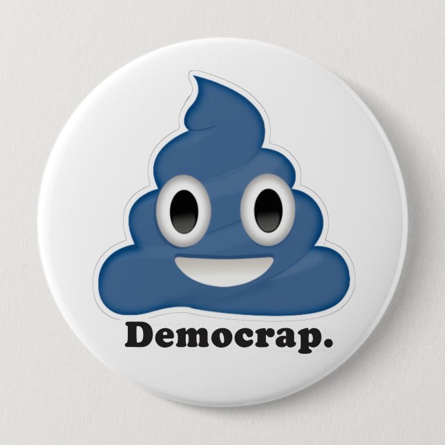 Democrap Emoji Button (Vorderseite)