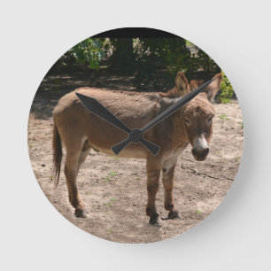Democratic Donkey Runde Wanduhr