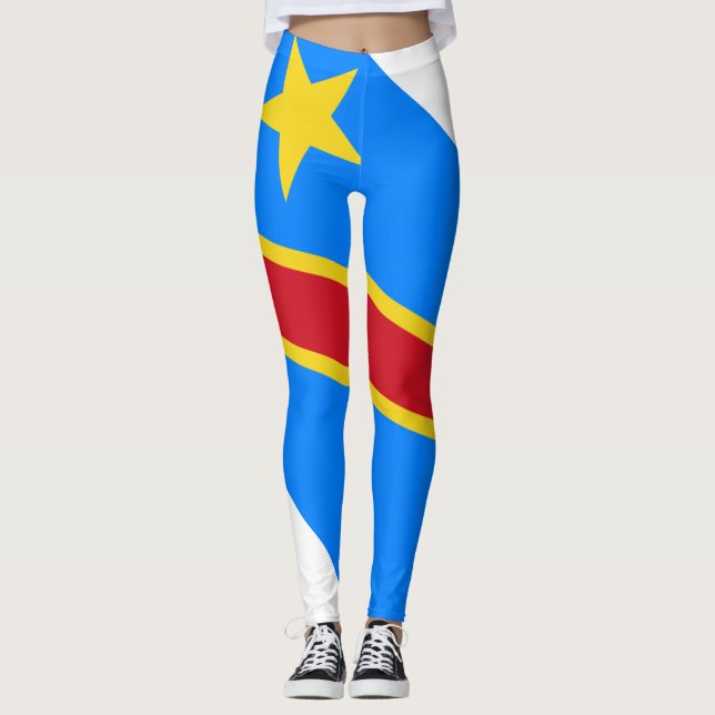 Democratic Republic of the Congo flag Leggings (Vorderseite)
