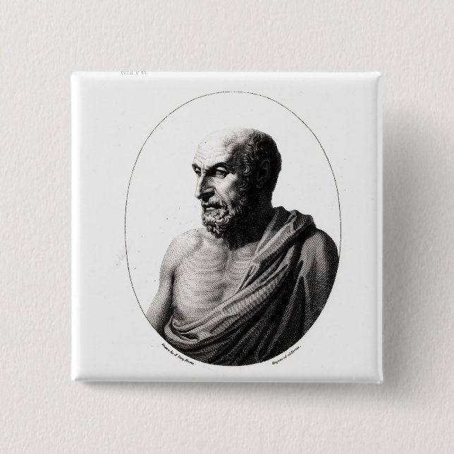 Democritus Button (Vorderseite)