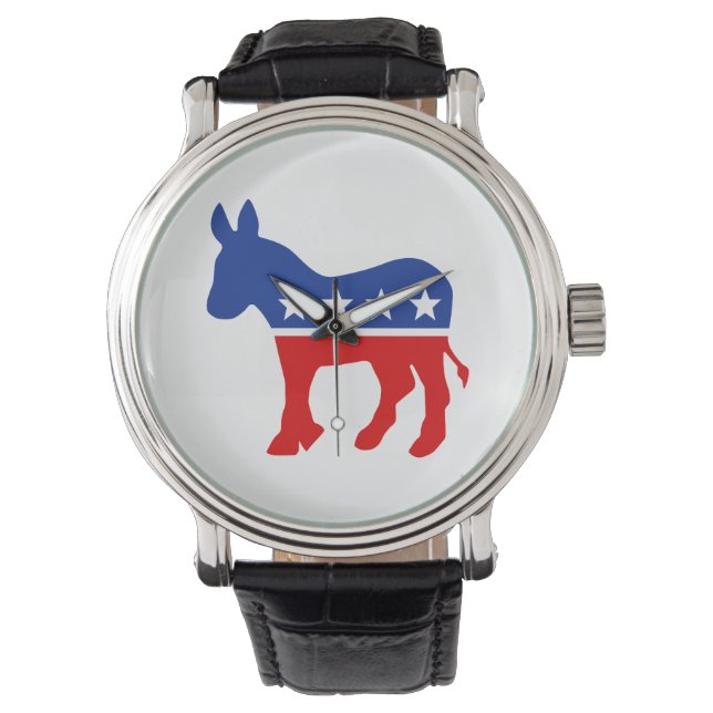 Demokrat Donkey Armbanduhr (Vorderseite)