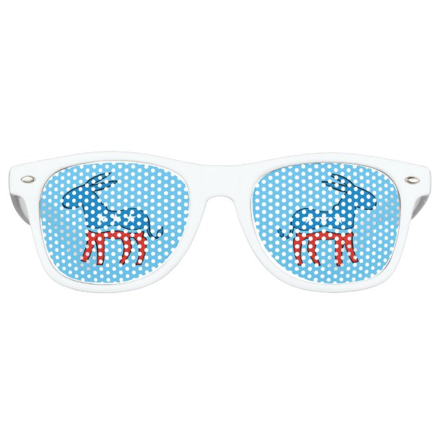 Demokrat Donkey Blue Sonnenbrille (Vorderseite)
