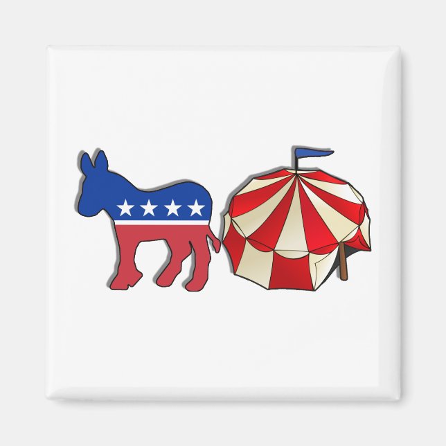 Demokrat Donkey Circus Magnet (Vorne)