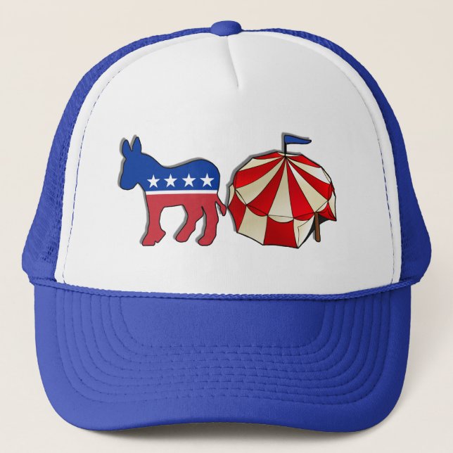 Demokrat Donkey Circus Truckerkappe (Vorderseite)