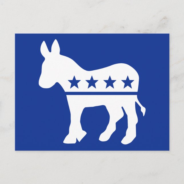 Demokrat Donkey Postcard Postkarte (Vorderseite)