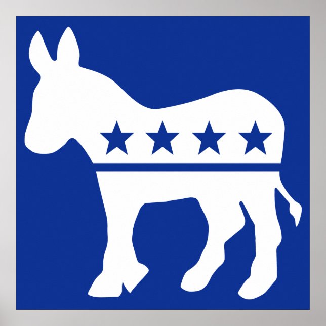 Demokrat Donkey Poster (Vorne)