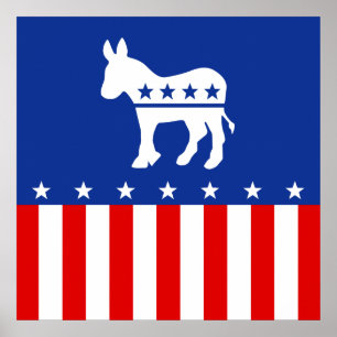 Demokrat Donkey Poster