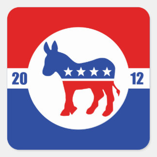 Demokrat Donkey Square Sticker