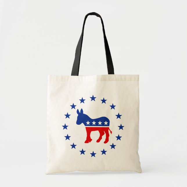 Demokrat Donkey Tote Bag Tragetasche (Vorne)