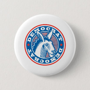 Demokrat Esel Button