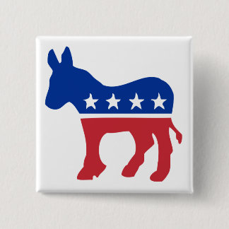 Demokrat-Esel Button