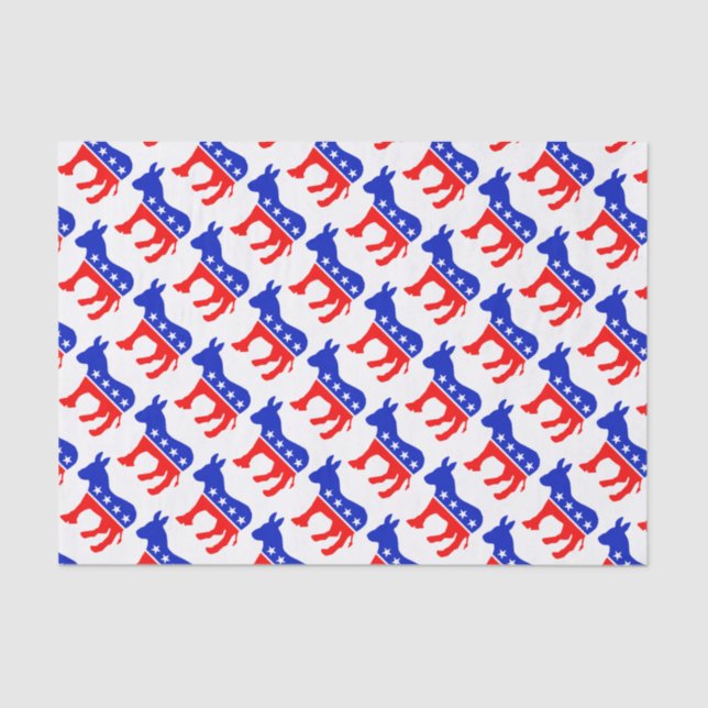 Demokrat-Esel Seidenpapier (Vorderseite)