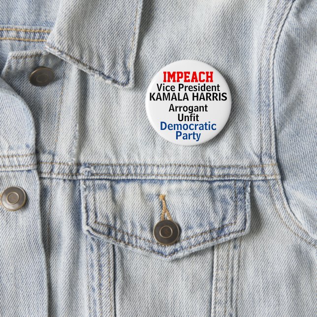 Demokrat Impeach Harris Button (Beispiel)