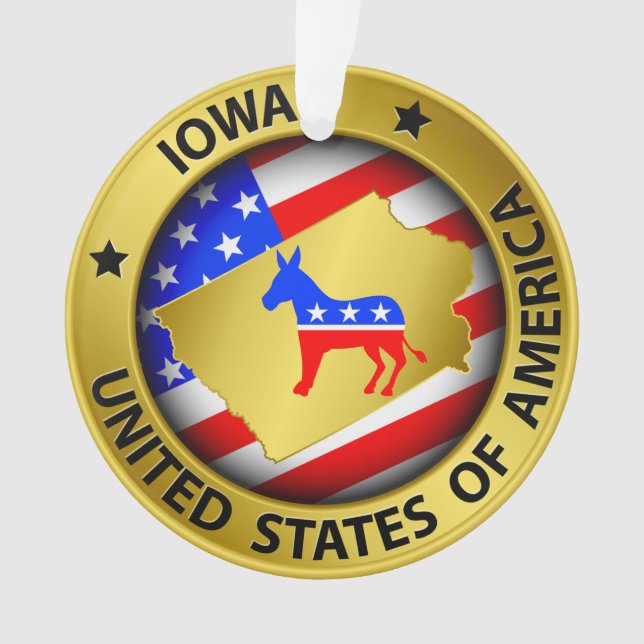 Demokrat Iowa Ornament - SRF (Vorderseite)