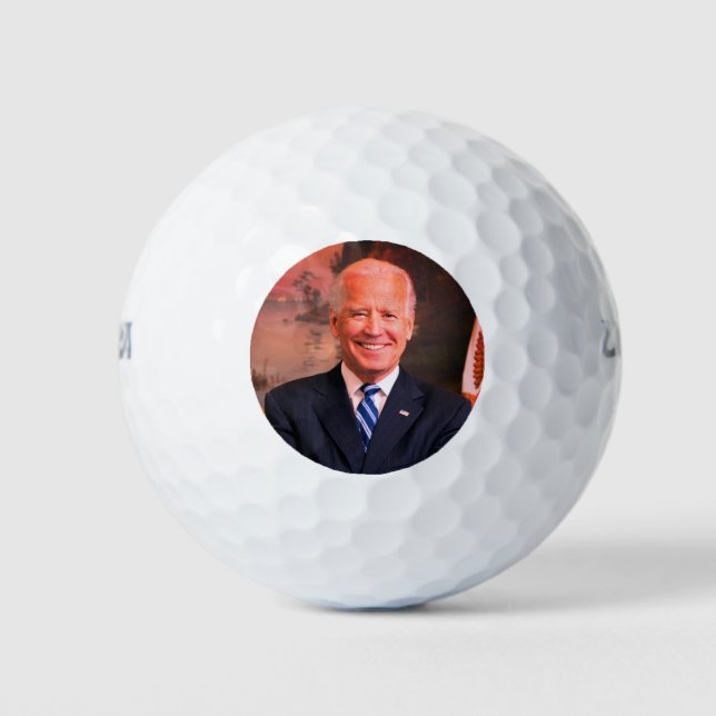 Demokrat Joe Biden - 46. Präsident der USA Golfball (Vorderseite)