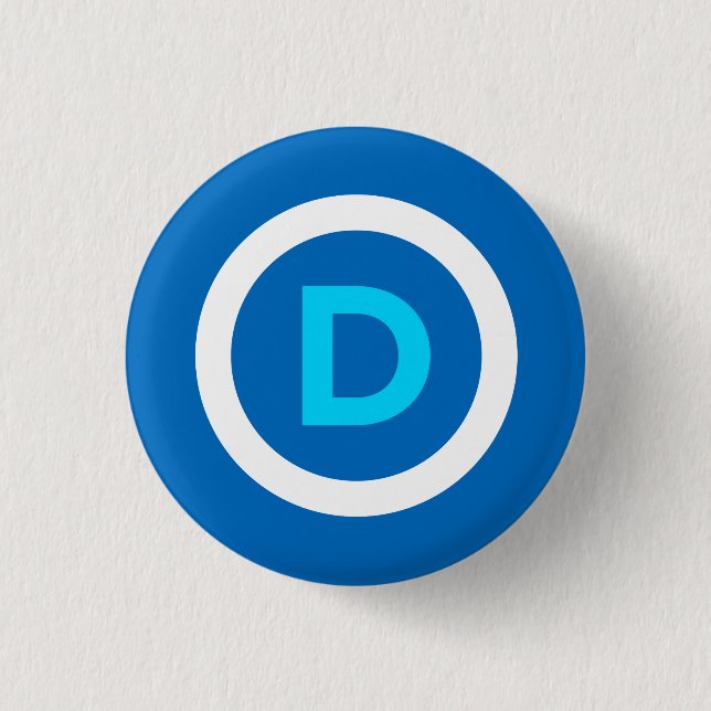 Demokrat-Knopf Button (Vorderseite)