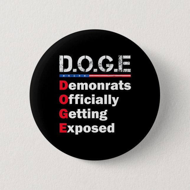 Demokrat offiziell entlarvt button (Vorderseite)