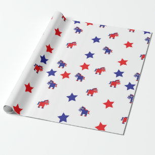 Demokrat-Packpapier Geschenkpapier