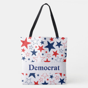 Demokrat Patriotic Stars Tote Bag