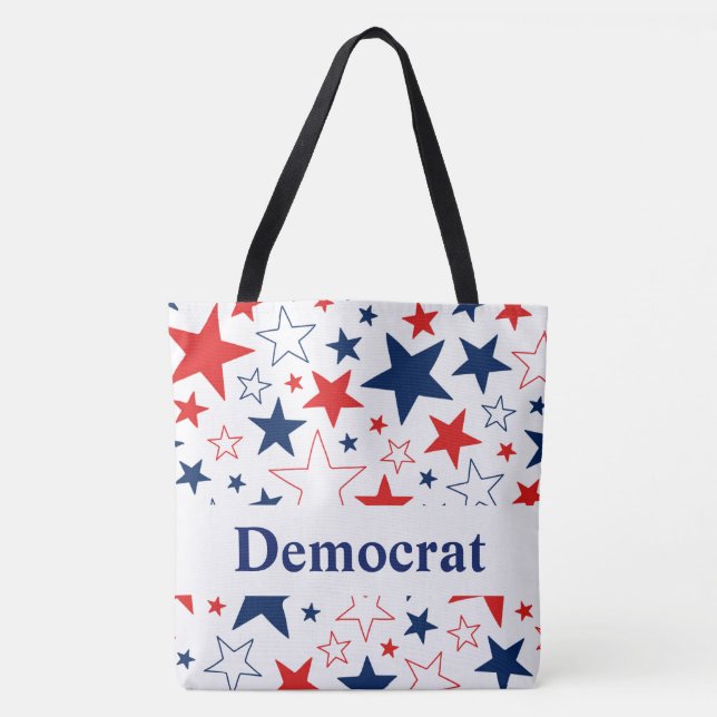 Demokrat Patriotic Stars Tote Bag (Vorderseite)