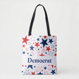 Demokrat Patriotic Stars Tote Bag