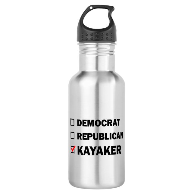 Demokrat Republikaner Kayaker Edelstahlflasche (Vorderseite)